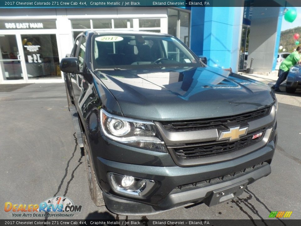 2017 Chevrolet Colorado Z71 Crew Cab 4x4 Graphite Metallic / Jet Black Photo #2