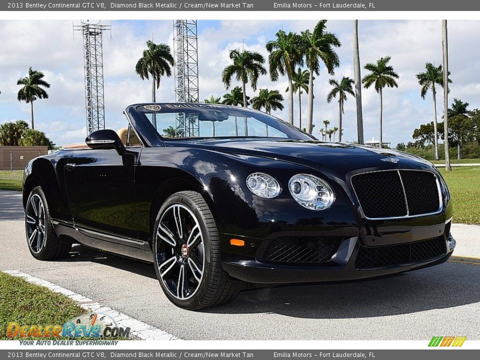 Diamond Black Metallic 2013 Bentley Continental GTC V8  Photo #12