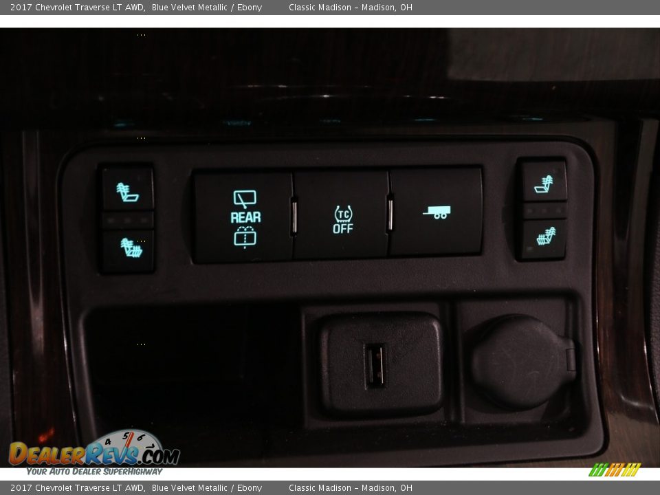 2017 Chevrolet Traverse LT AWD Blue Velvet Metallic / Ebony Photo #18