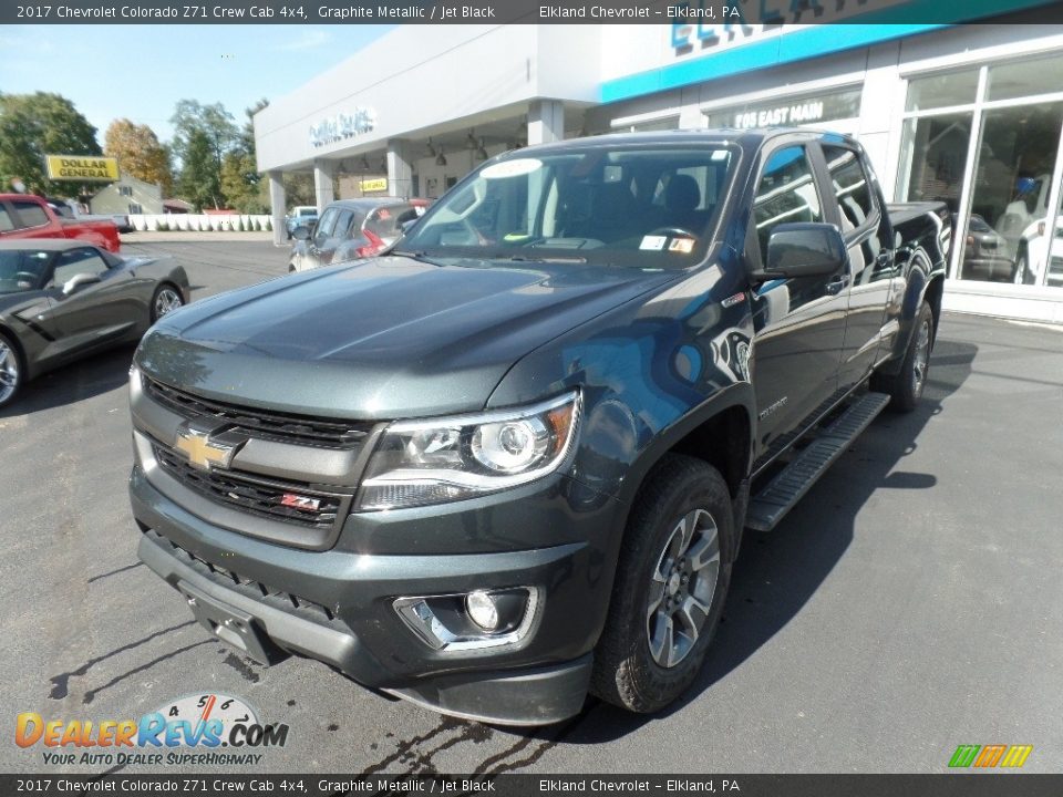 2017 Chevrolet Colorado Z71 Crew Cab 4x4 Graphite Metallic / Jet Black Photo #4