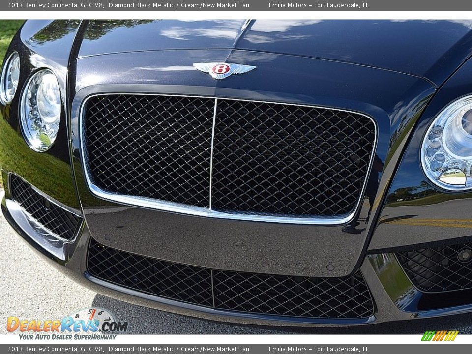 2013 Bentley Continental GTC V8 Diamond Black Metallic / Cream/New Market Tan Photo #15