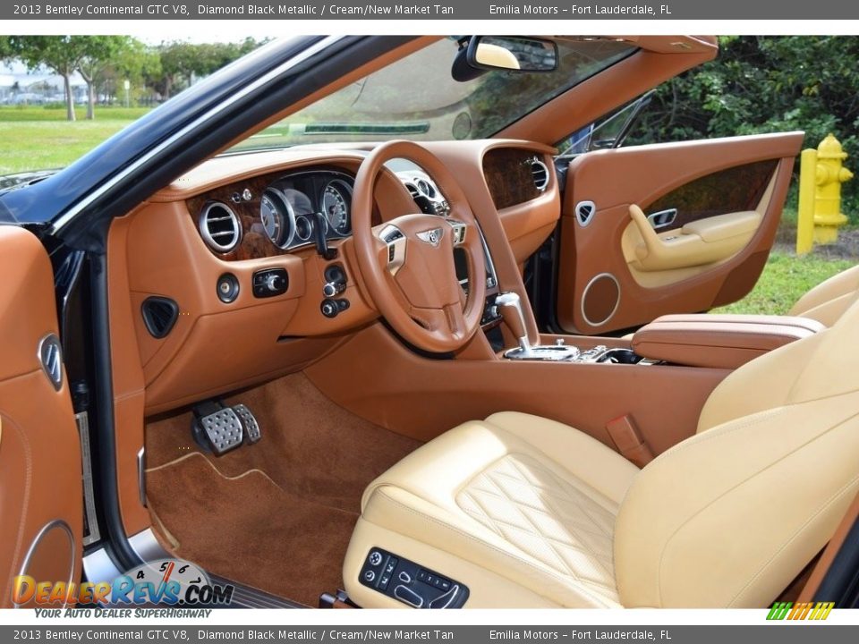 Cream/New Market Tan Interior - 2013 Bentley Continental GTC V8  Photo #19