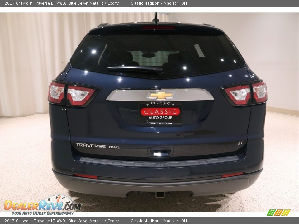 2017 Chevrolet Traverse LT AWD Blue Velvet Metallic / Ebony Photo #26
