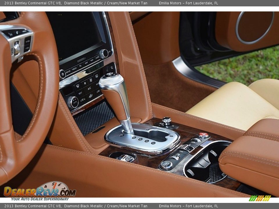 2013 Bentley Continental GTC V8 Diamond Black Metallic / Cream/New Market Tan Photo #27