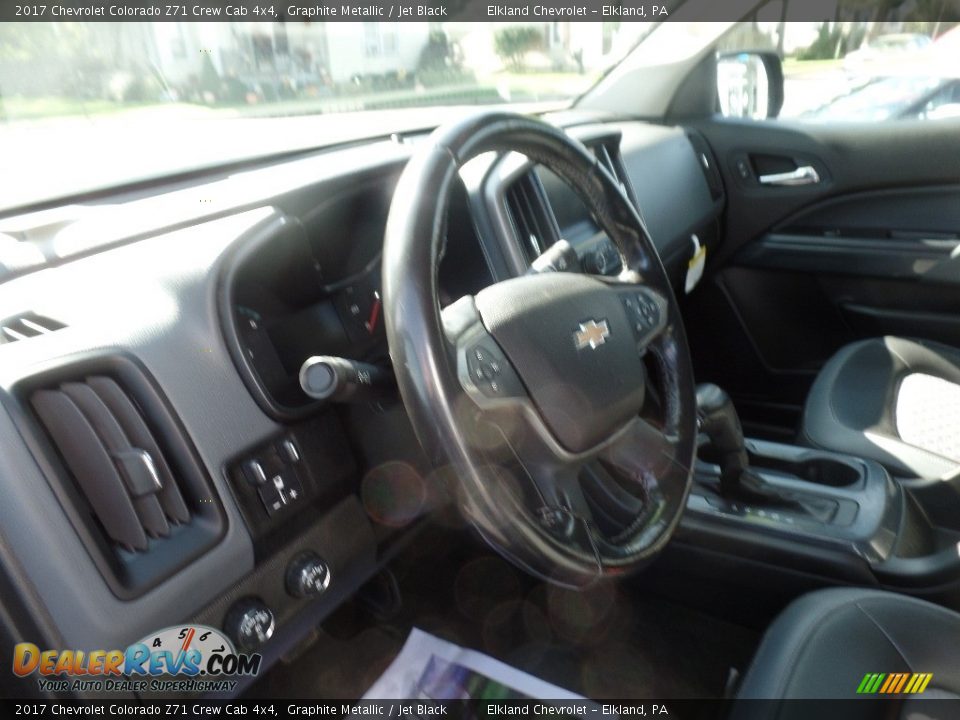 2017 Chevrolet Colorado Z71 Crew Cab 4x4 Graphite Metallic / Jet Black Photo #20