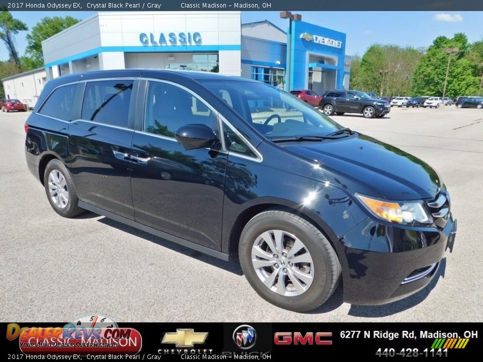 2017 Honda Odyssey EX Crystal Black Pearl / Gray Photo #1