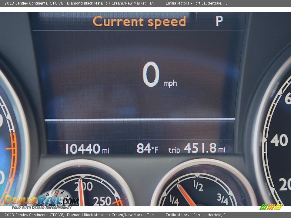 2013 Bentley Continental GTC V8 Diamond Black Metallic / Cream/New Market Tan Photo #48