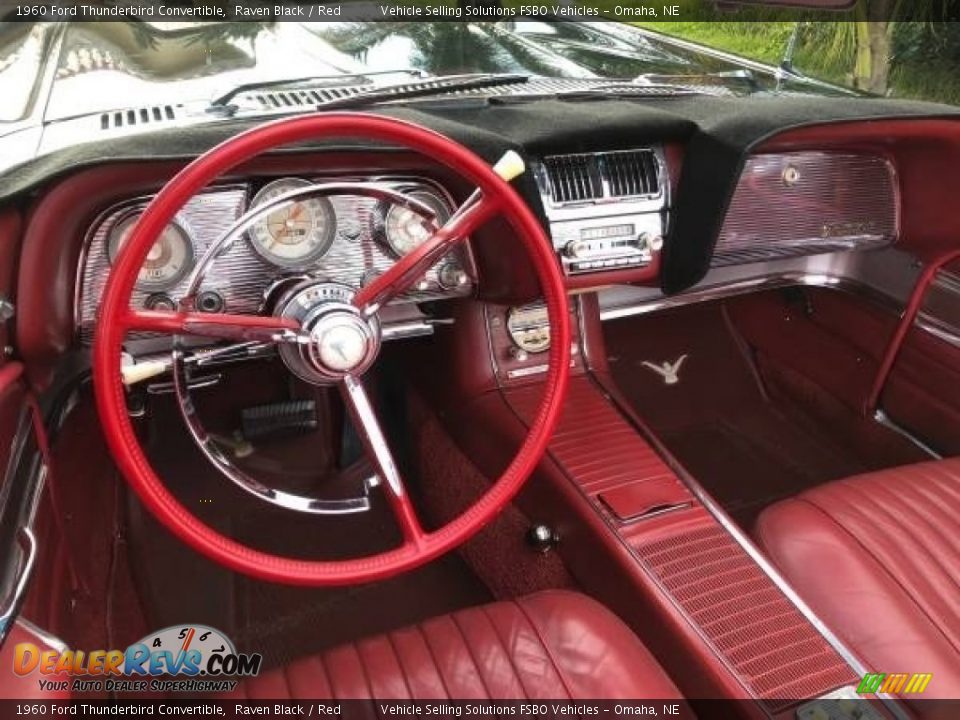 Red Interior - 1960 Ford Thunderbird Convertible Photo #2