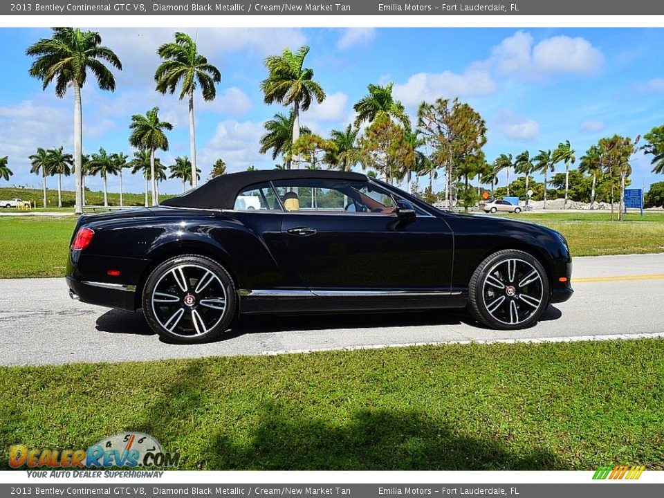 Diamond Black Metallic 2013 Bentley Continental GTC V8  Photo #58