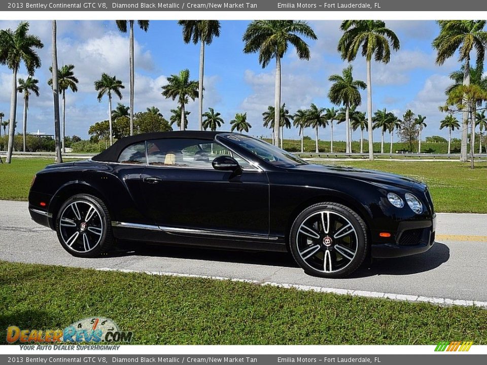 Diamond Black Metallic 2013 Bentley Continental GTC V8  Photo #59
