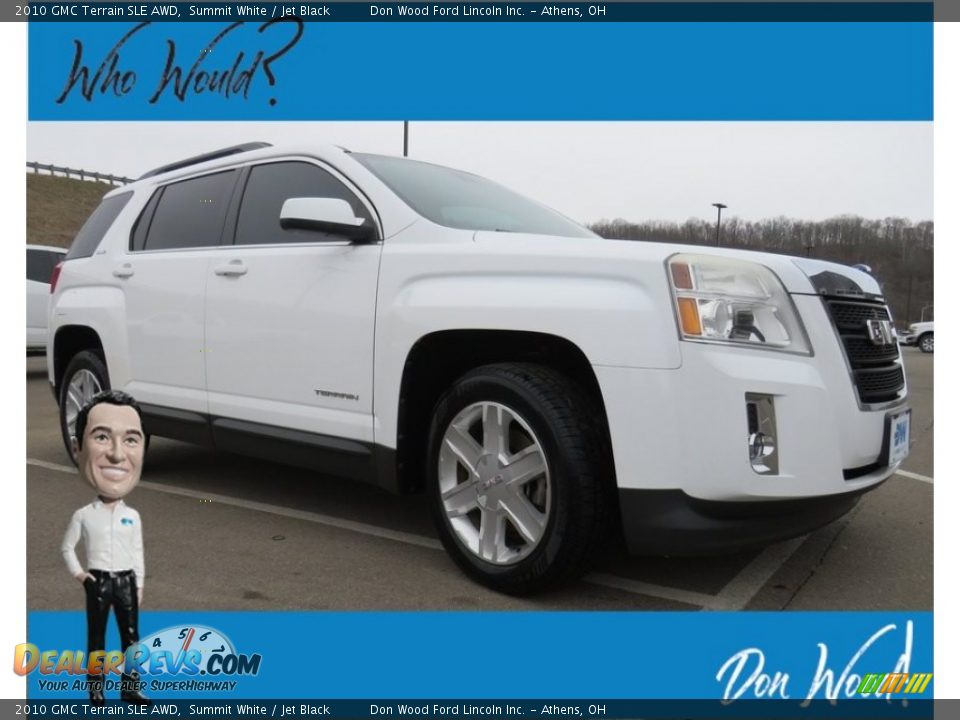 2010 GMC Terrain SLE AWD Summit White / Jet Black Photo #1