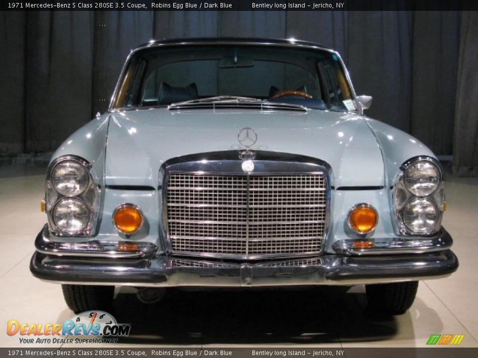 1971 Mercedes-Benz S Class 280SE 3.5 Coupe Robins Egg Blue / Dark Blue Photo #4