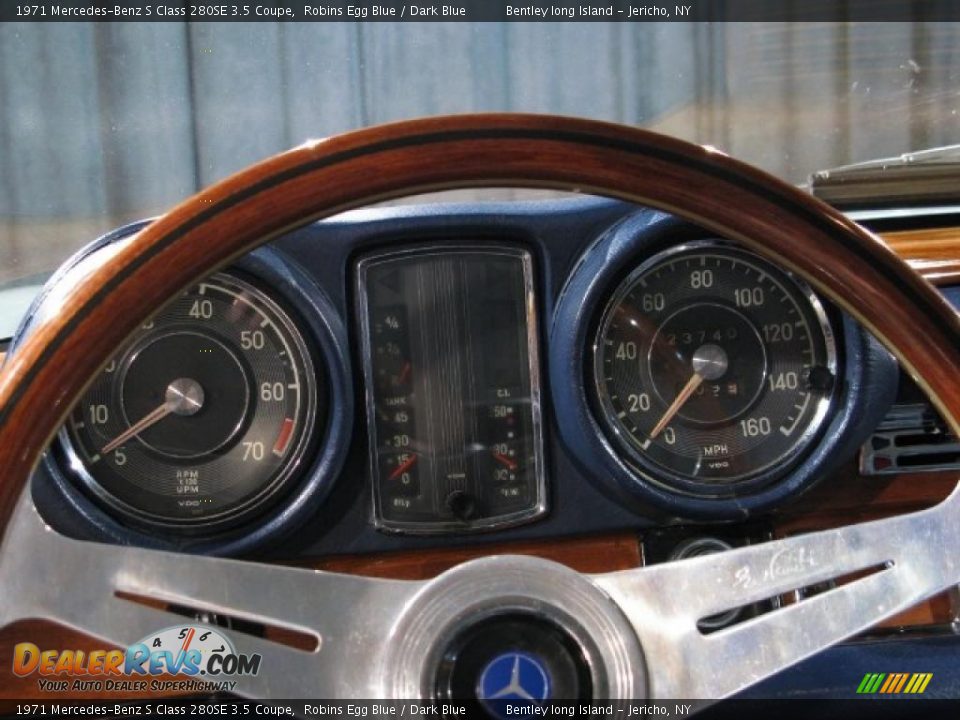 1971 Mercedes-Benz S Class 280SE 3.5 Coupe Robins Egg Blue / Dark Blue Photo #10