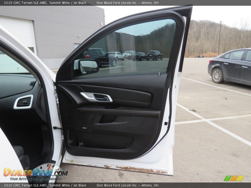 2010 GMC Terrain SLE AWD Summit White / Jet Black Photo #22