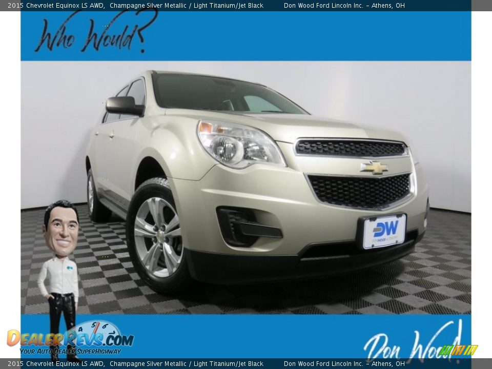 2015 Chevrolet Equinox LS AWD Champagne Silver Metallic / Light Titanium/Jet Black Photo #1