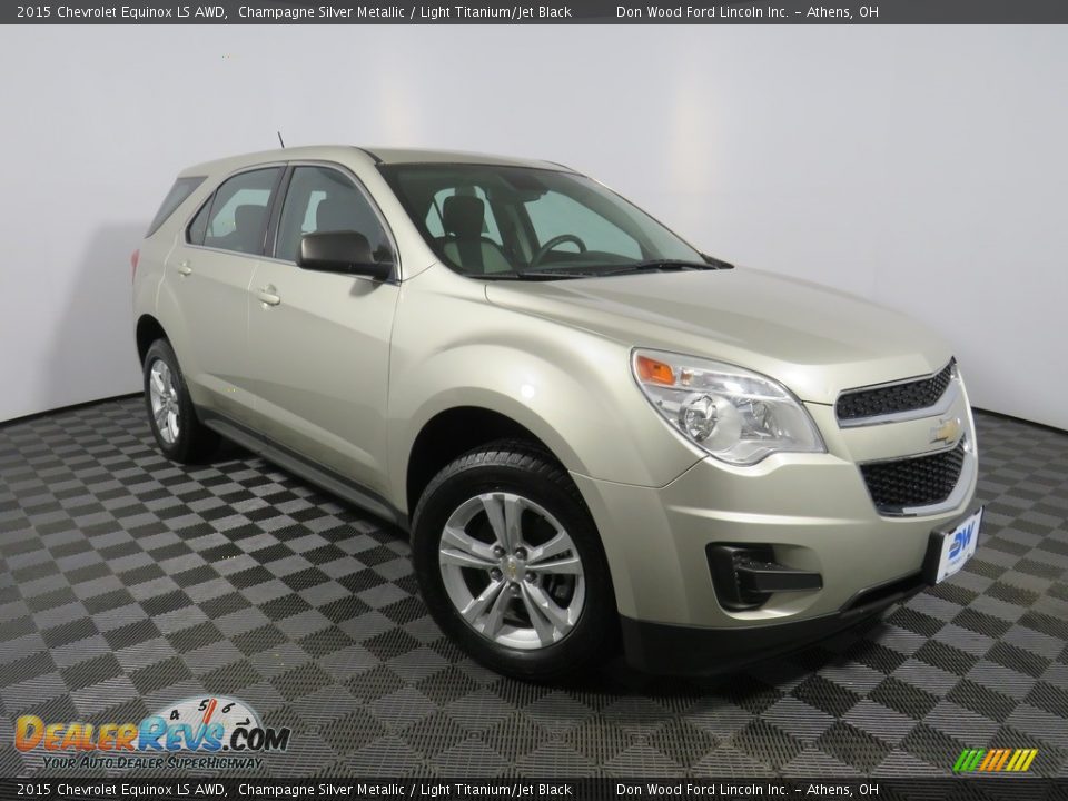 2015 Chevrolet Equinox LS AWD Champagne Silver Metallic / Light Titanium/Jet Black Photo #2