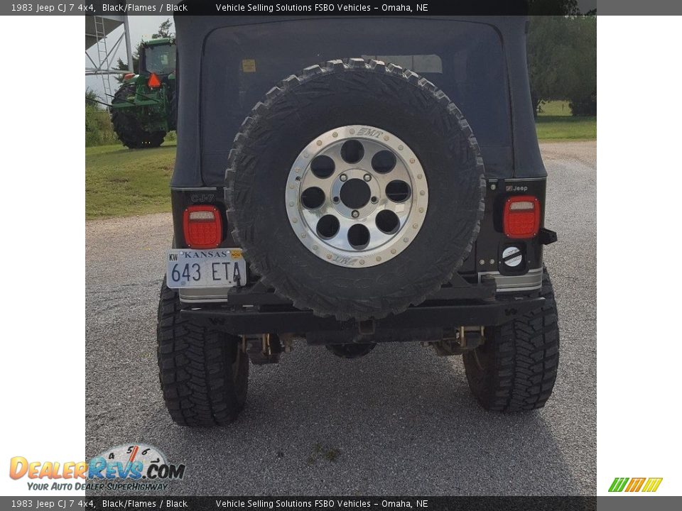 1983 Jeep CJ 7 4x4 Black/Flames / Black Photo #15