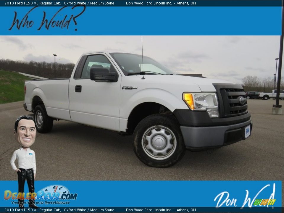 2010 Ford F150 XL Regular Cab Oxford White / Medium Stone Photo #1