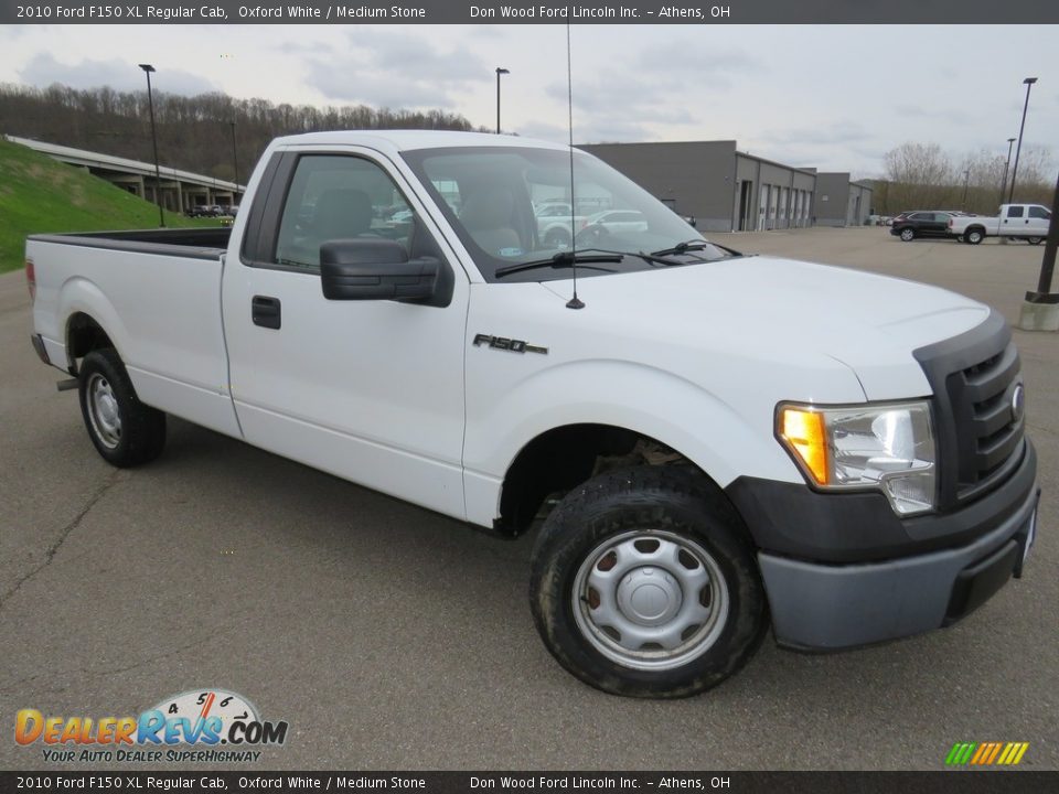 2010 Ford F150 XL Regular Cab Oxford White / Medium Stone Photo #2