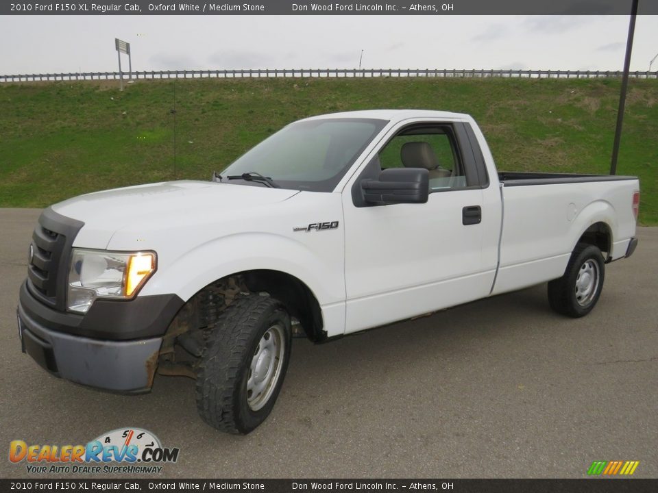 2010 Ford F150 XL Regular Cab Oxford White / Medium Stone Photo #7