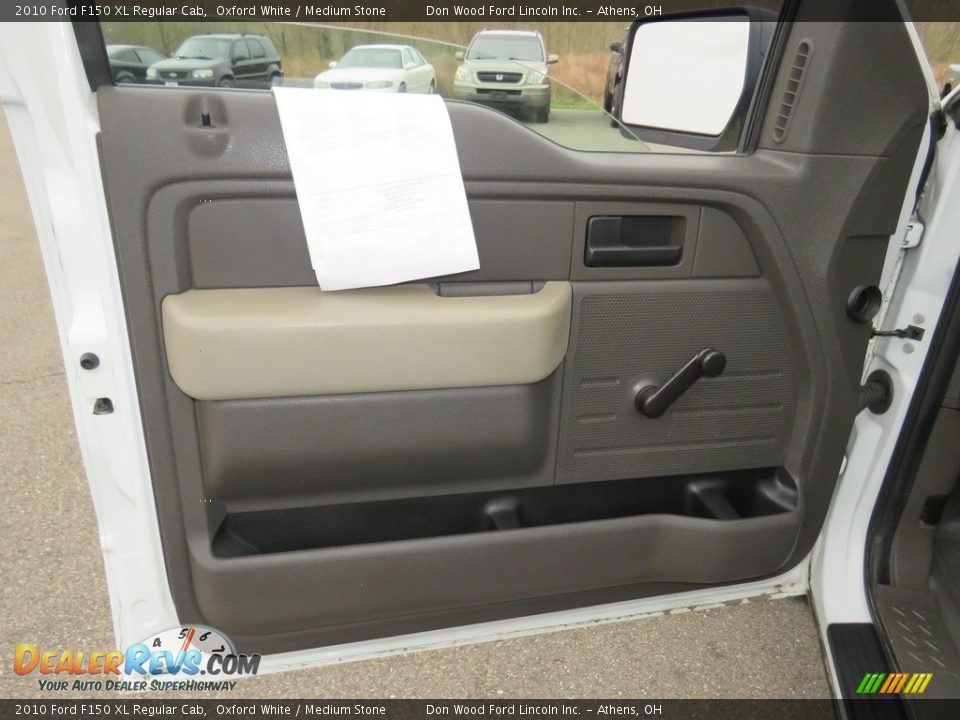 2010 Ford F150 XL Regular Cab Oxford White / Medium Stone Photo #15
