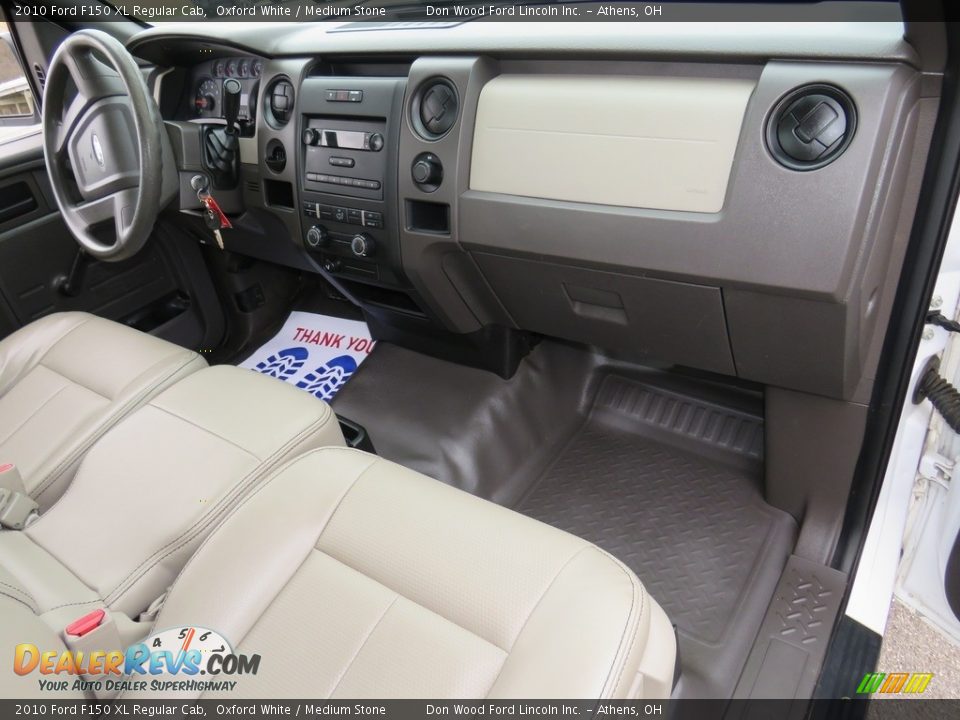2010 Ford F150 XL Regular Cab Oxford White / Medium Stone Photo #20