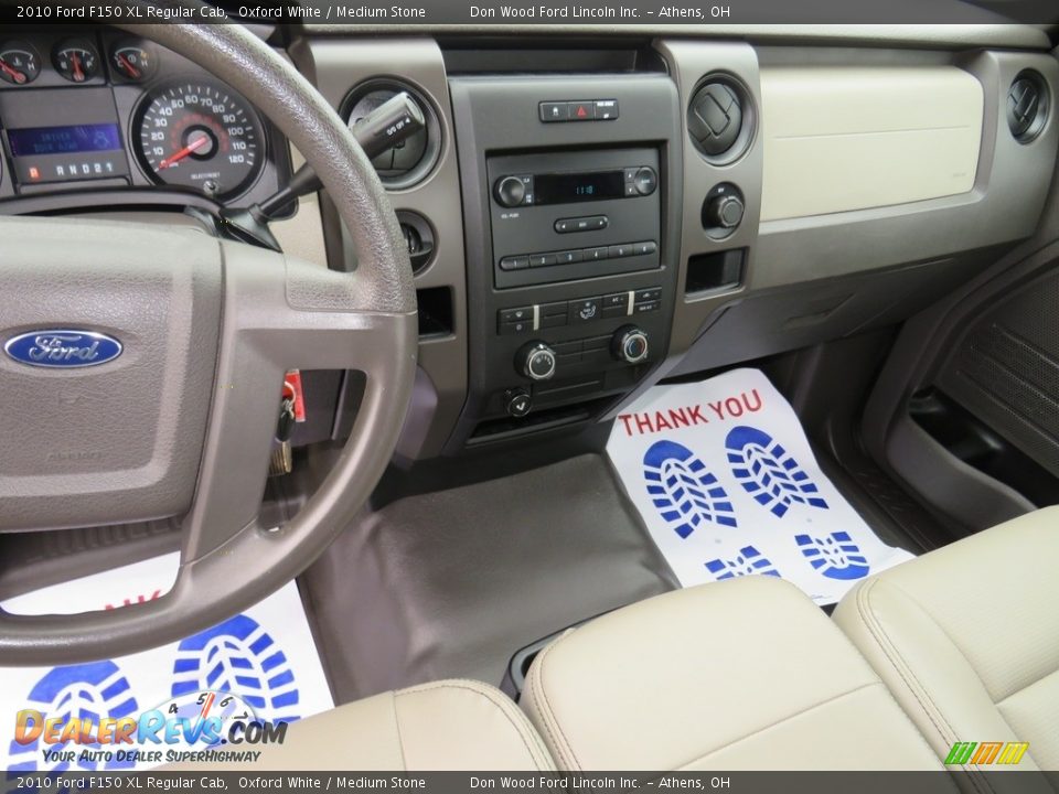 2010 Ford F150 XL Regular Cab Oxford White / Medium Stone Photo #24