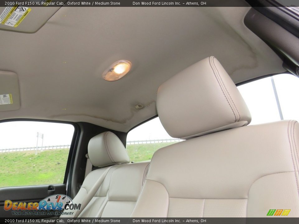 2010 Ford F150 XL Regular Cab Oxford White / Medium Stone Photo #25