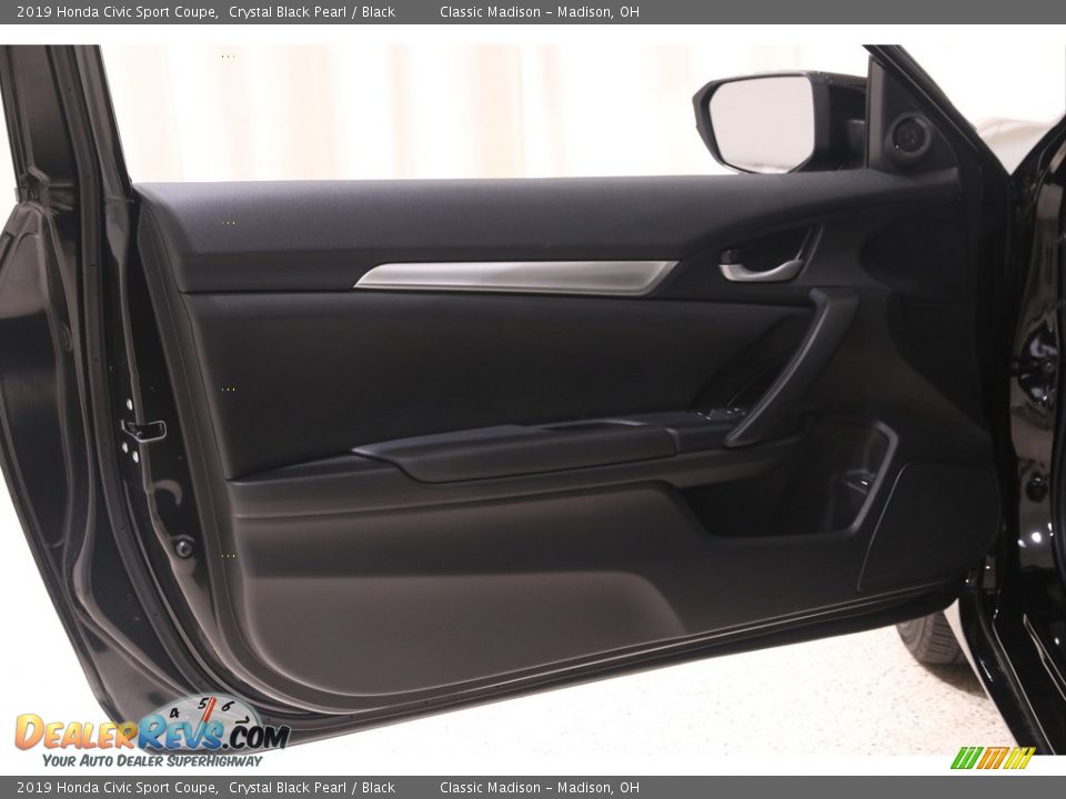 2019 Honda Civic Sport Coupe Crystal Black Pearl / Black Photo #4