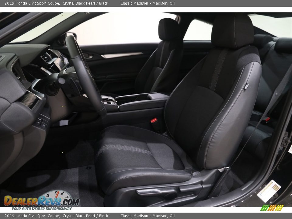 2019 Honda Civic Sport Coupe Crystal Black Pearl / Black Photo #5
