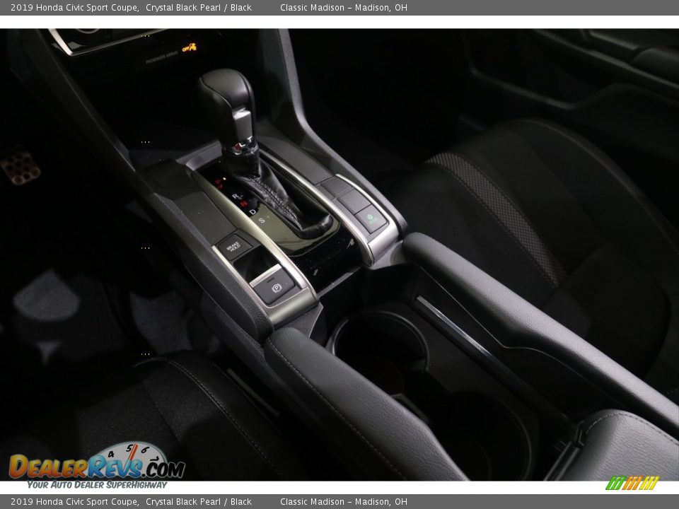 2019 Honda Civic Sport Coupe Crystal Black Pearl / Black Photo #13