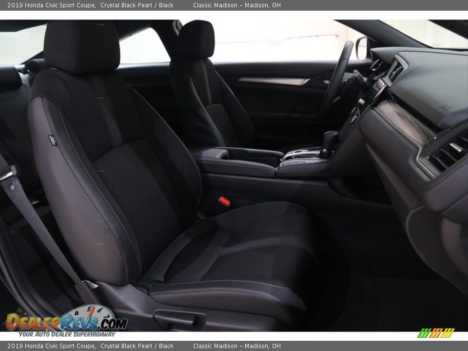 2019 Honda Civic Sport Coupe Crystal Black Pearl / Black Photo #15