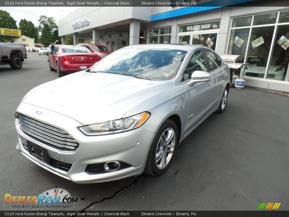 2016 Ford Fusion Energi Titanium Ingot Silver Metallic / Charcoal Black Photo #2