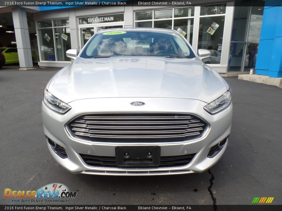 2016 Ford Fusion Energi Titanium Ingot Silver Metallic / Charcoal Black Photo #3