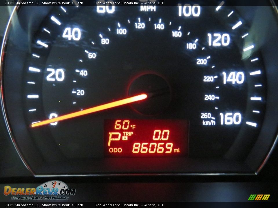 2015 Kia Sorento LX Snow White Pearl / Black Photo #29