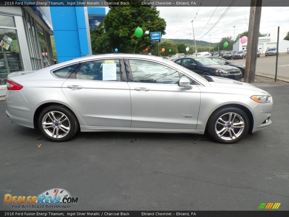 Ingot Silver Metallic 2016 Ford Fusion Energi Titanium Photo #6