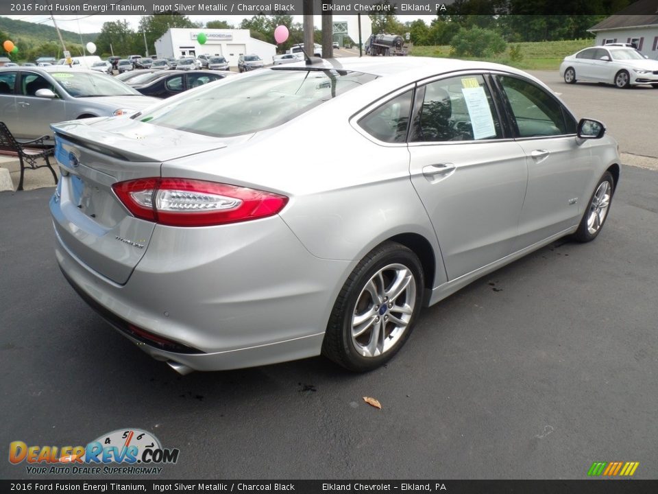 2016 Ford Fusion Energi Titanium Ingot Silver Metallic / Charcoal Black Photo #7