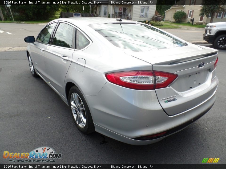 2016 Ford Fusion Energi Titanium Ingot Silver Metallic / Charcoal Black Photo #9