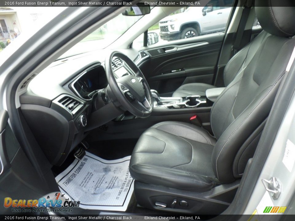 Front Seat of 2016 Ford Fusion Energi Titanium Photo #18
