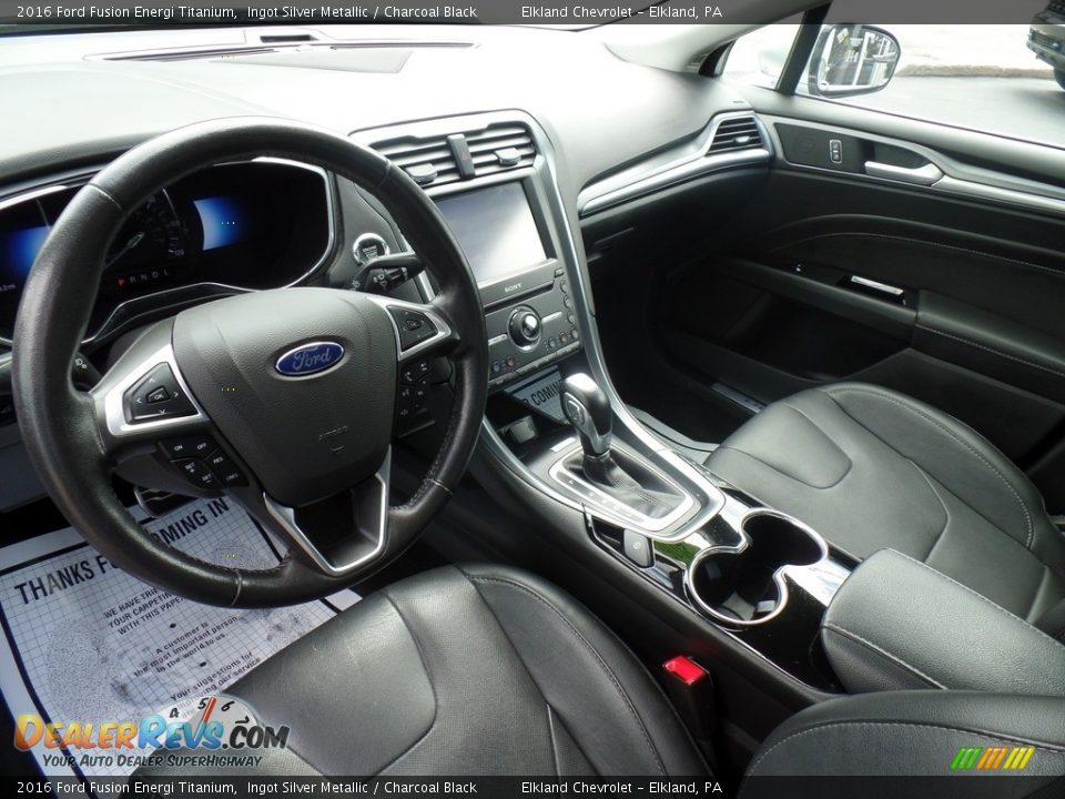 Front Seat of 2016 Ford Fusion Energi Titanium Photo #19
