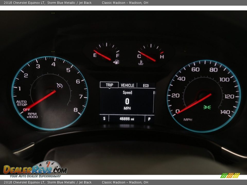 2018 Chevrolet Equinox LT Storm Blue Metallic / Jet Black Photo #8