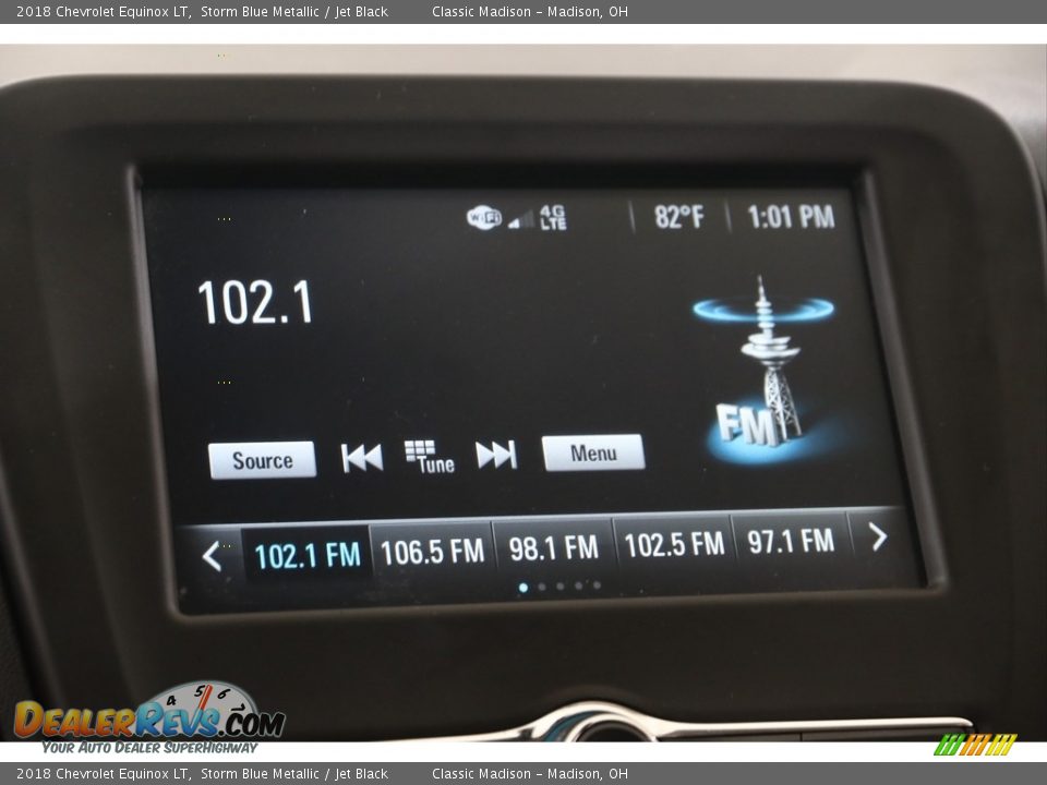 2018 Chevrolet Equinox LT Storm Blue Metallic / Jet Black Photo #11