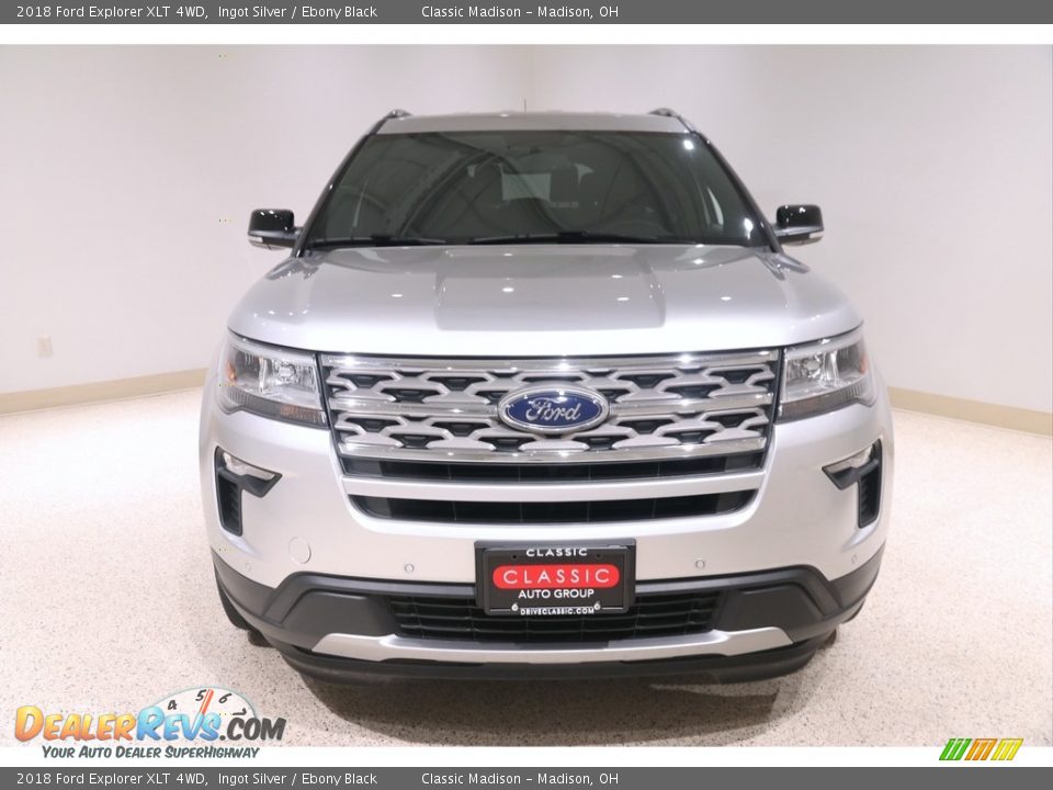 2018 Ford Explorer XLT 4WD Ingot Silver / Ebony Black Photo #2