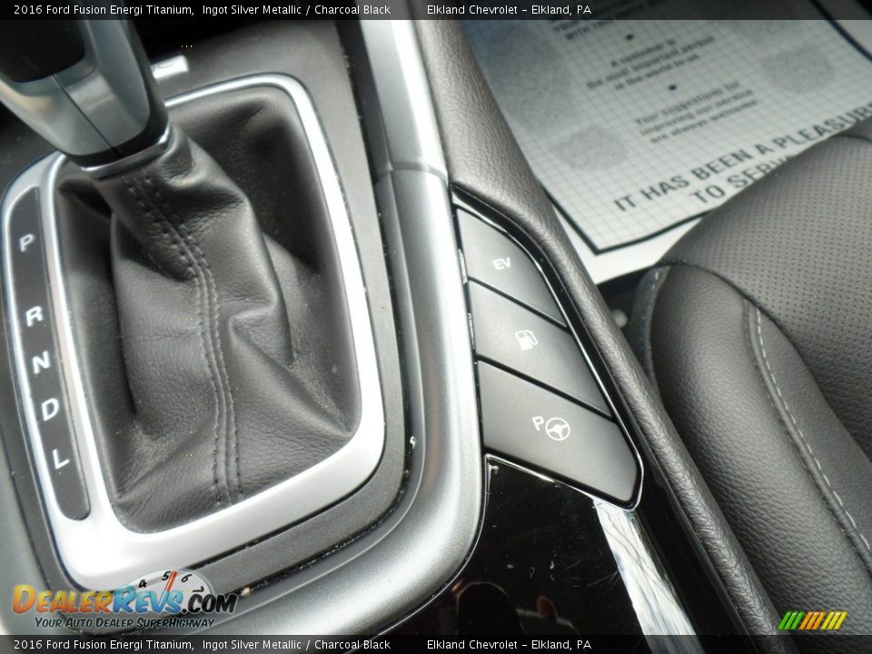 2016 Ford Fusion Energi Titanium Ingot Silver Metallic / Charcoal Black Photo #36
