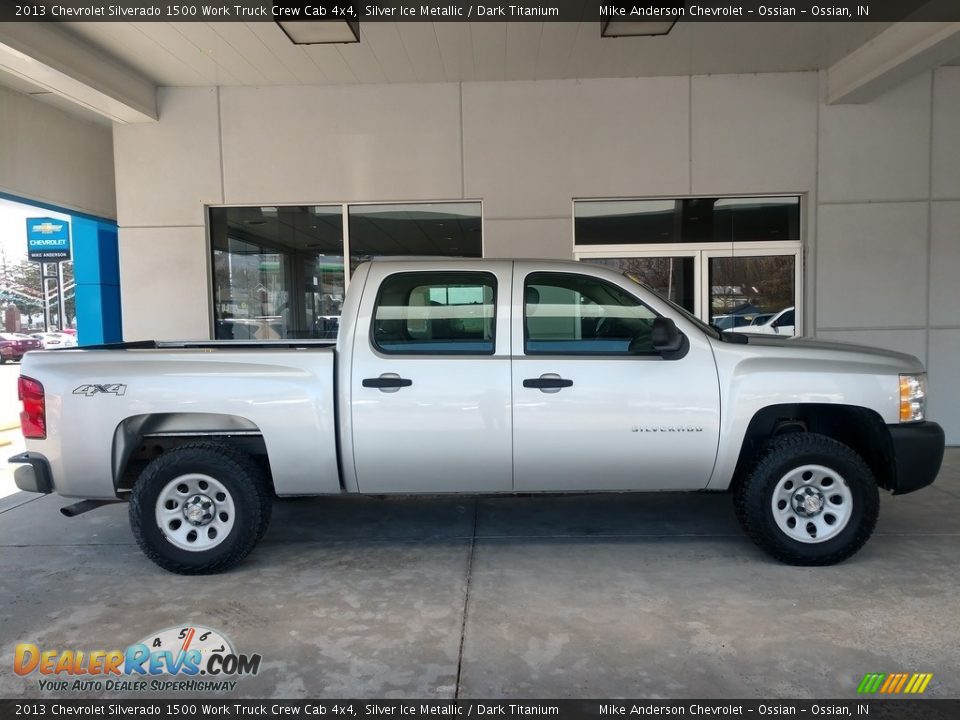 Silver Ice Metallic 2013 Chevrolet Silverado 1500 Work Truck Crew Cab 4x4 Photo #3