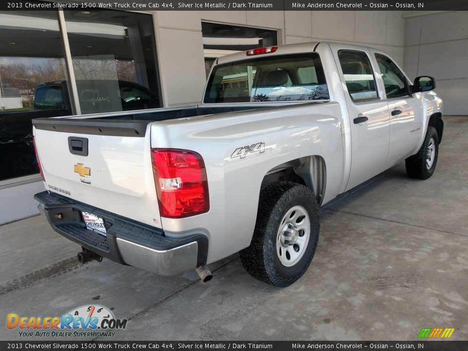 2013 Chevrolet Silverado 1500 Work Truck Crew Cab 4x4 Silver Ice Metallic / Dark Titanium Photo #4