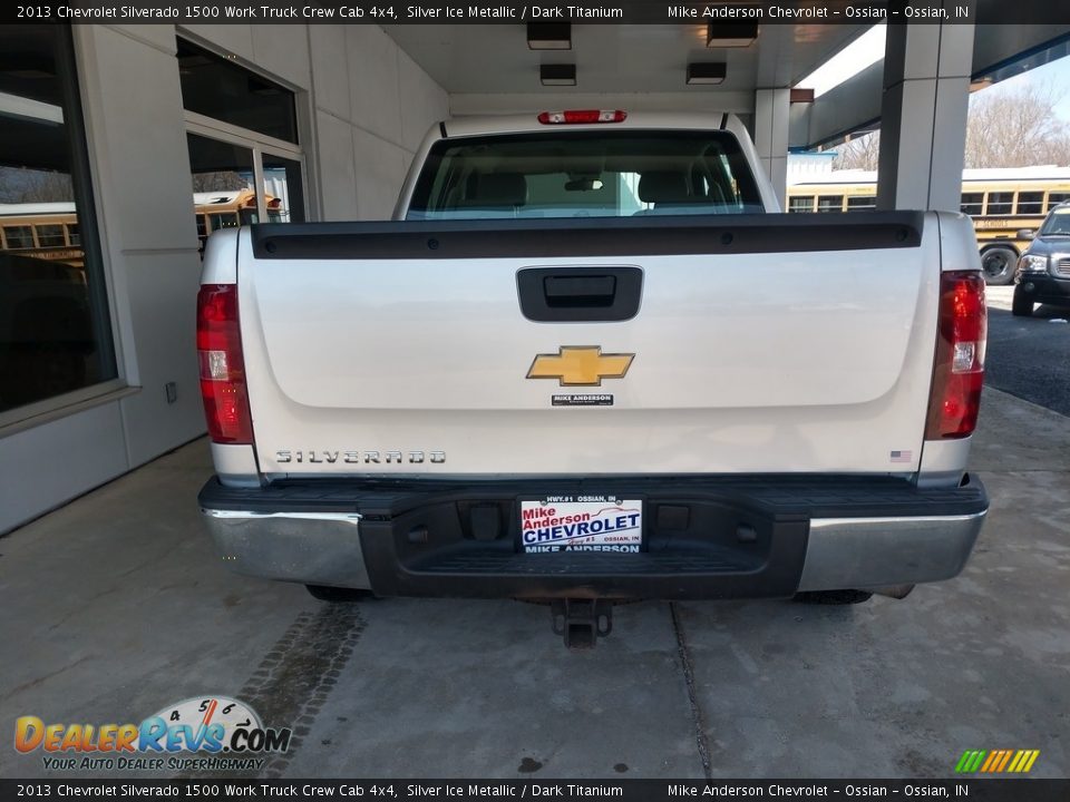 2013 Chevrolet Silverado 1500 Work Truck Crew Cab 4x4 Silver Ice Metallic / Dark Titanium Photo #5