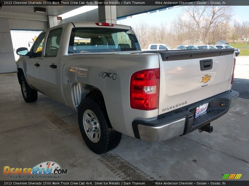 2013 Chevrolet Silverado 1500 Work Truck Crew Cab 4x4 Silver Ice Metallic / Dark Titanium Photo #6