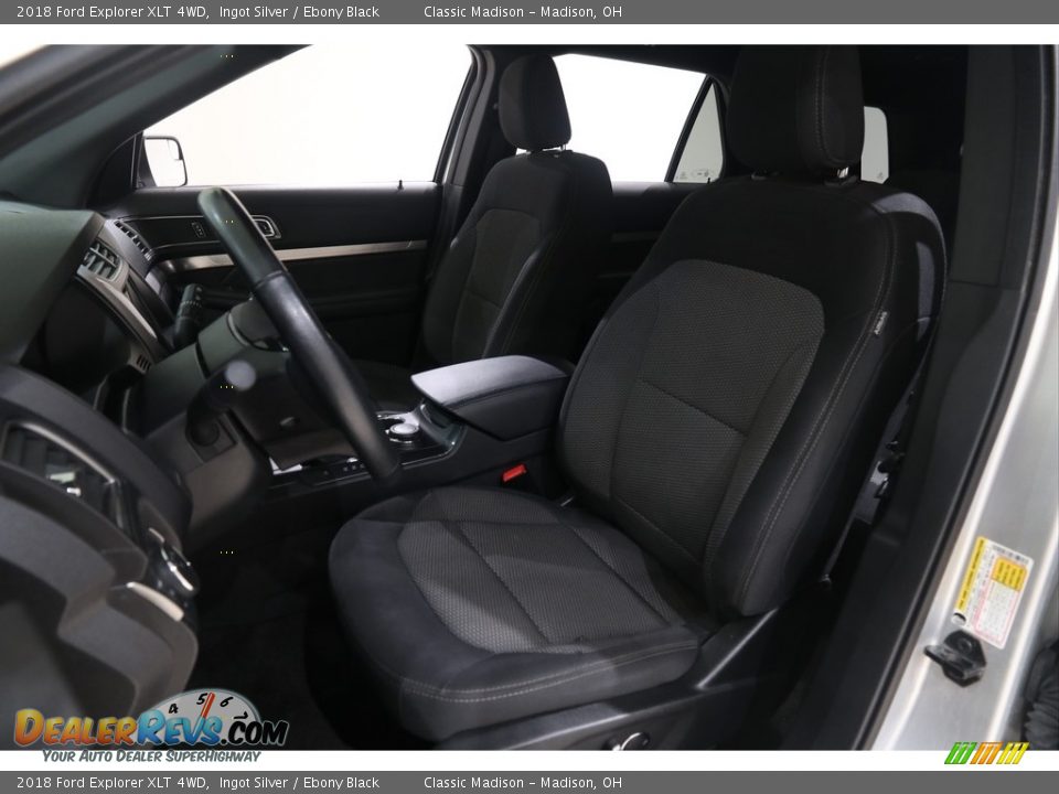 2018 Ford Explorer XLT 4WD Ingot Silver / Ebony Black Photo #8
