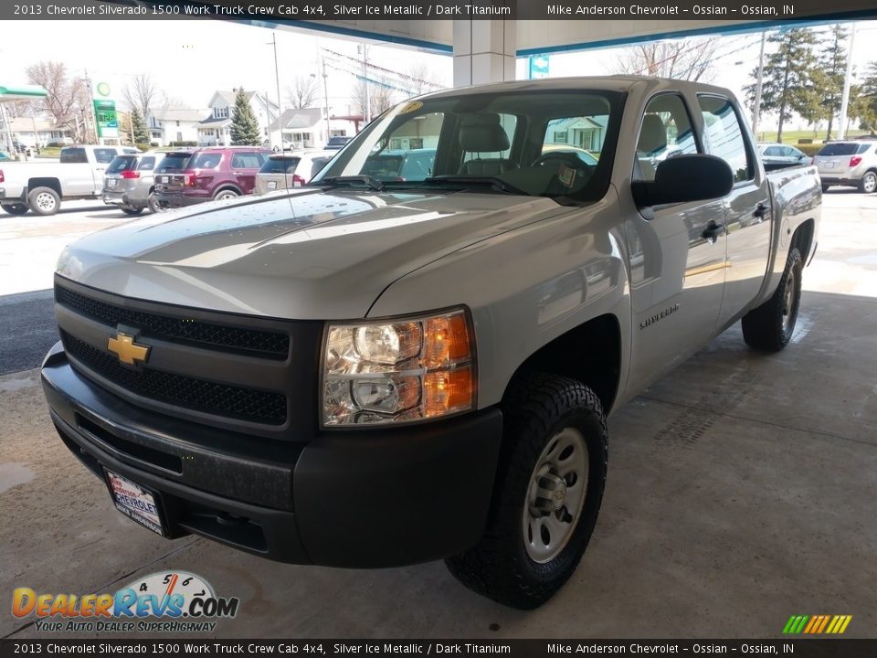 2013 Chevrolet Silverado 1500 Work Truck Crew Cab 4x4 Silver Ice Metallic / Dark Titanium Photo #7